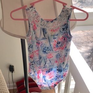 Lilly Pulitzer Sea to Shining Sea onesie 3-6M